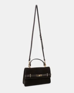 ACHILLES ESPRESSO SUEDE TOP HANDLE BAG