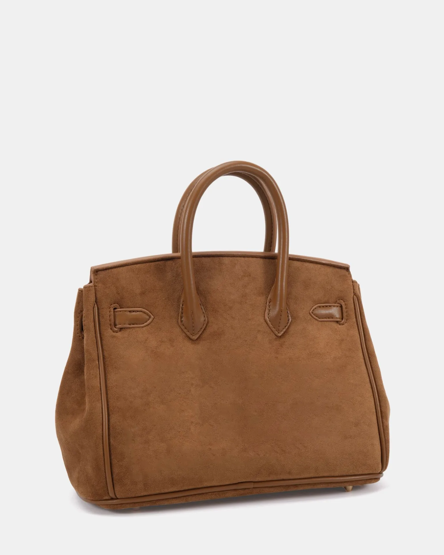 ADORA Caramel Suede TOP HANDLE BAG
