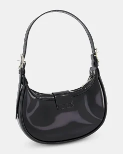 AERYS Black Patent SHOULDER BAG