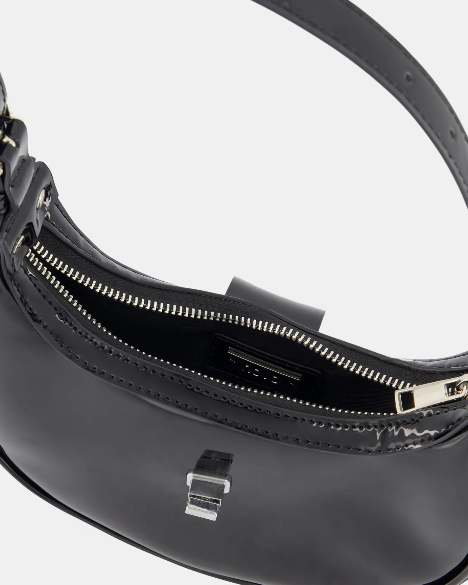 AERYS Black Patent SHOULDER BAG