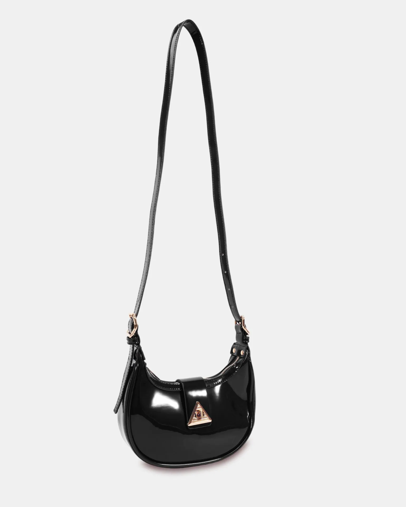 AERYS Black Patent SHOULDER BAG