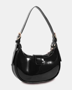 AERYS Black Patent SHOULDER BAG