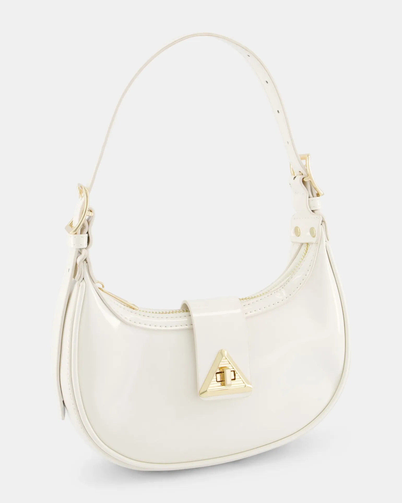 AERYS White Patent SHOULDER BAG