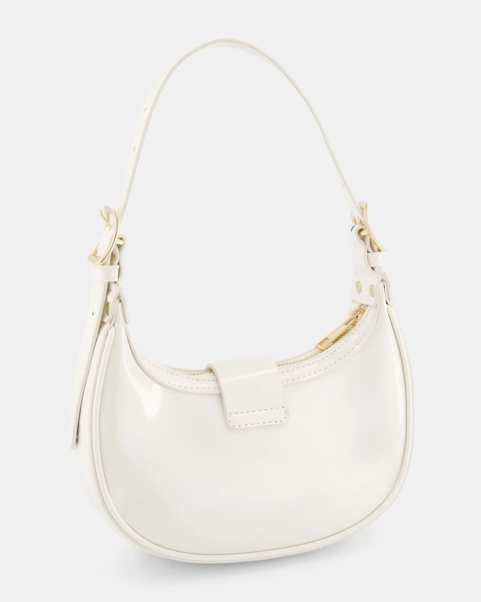 AERYS White Patent SHOULDER BAG