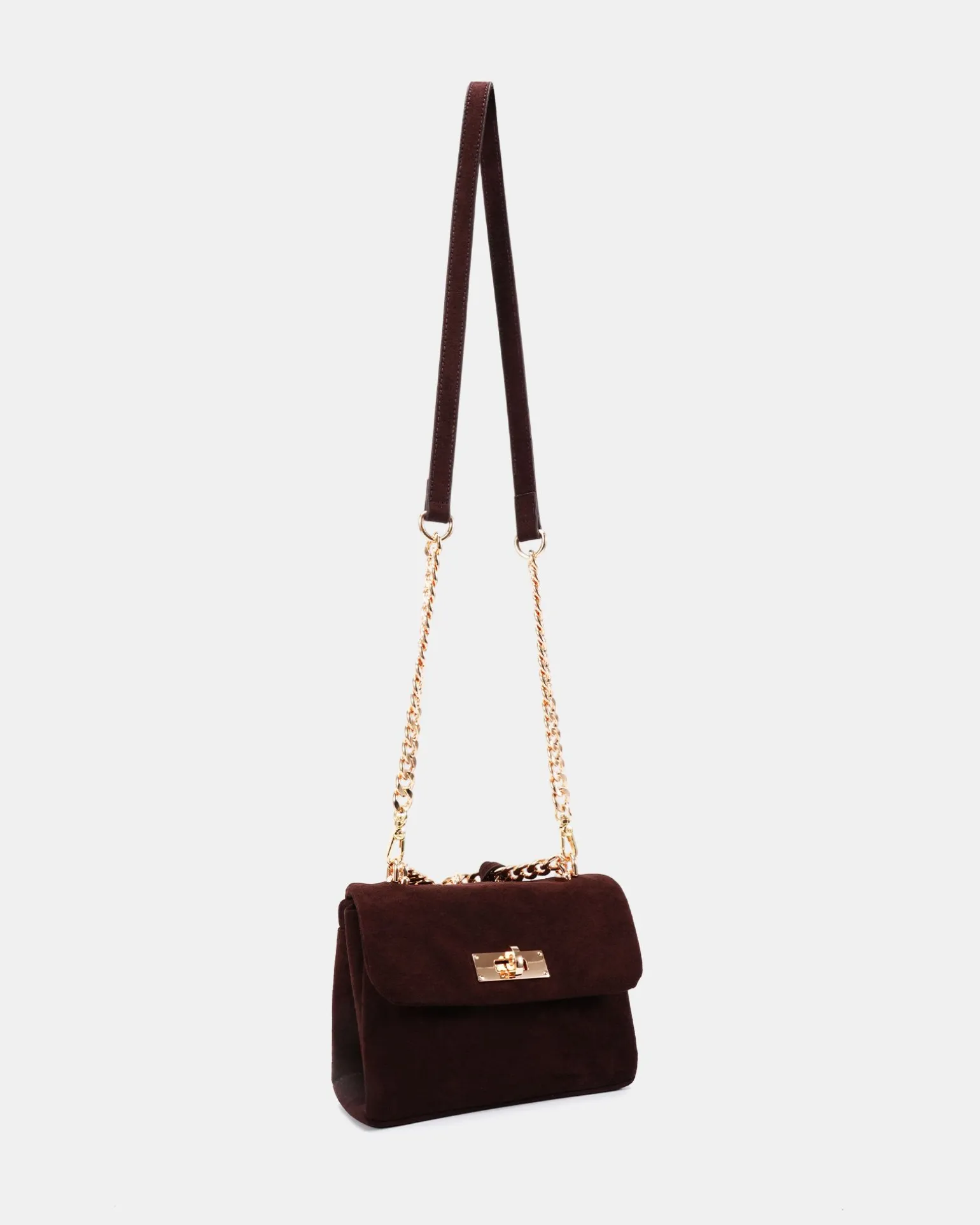 AFFINA ESPRESSO SUEDE TOP HANDLE BAG