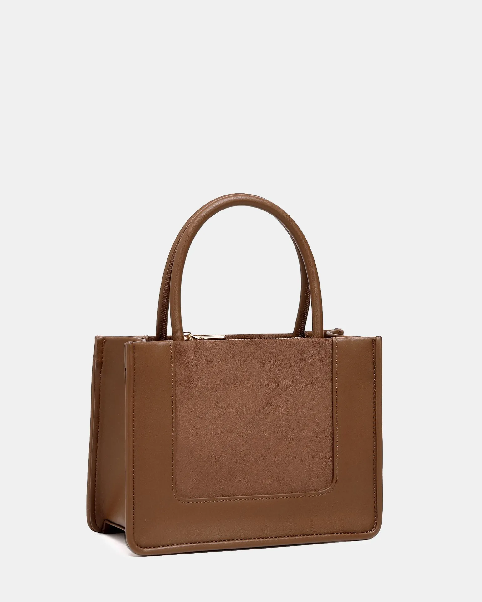 AFTON MOCHA TOP HANDLE BAG
