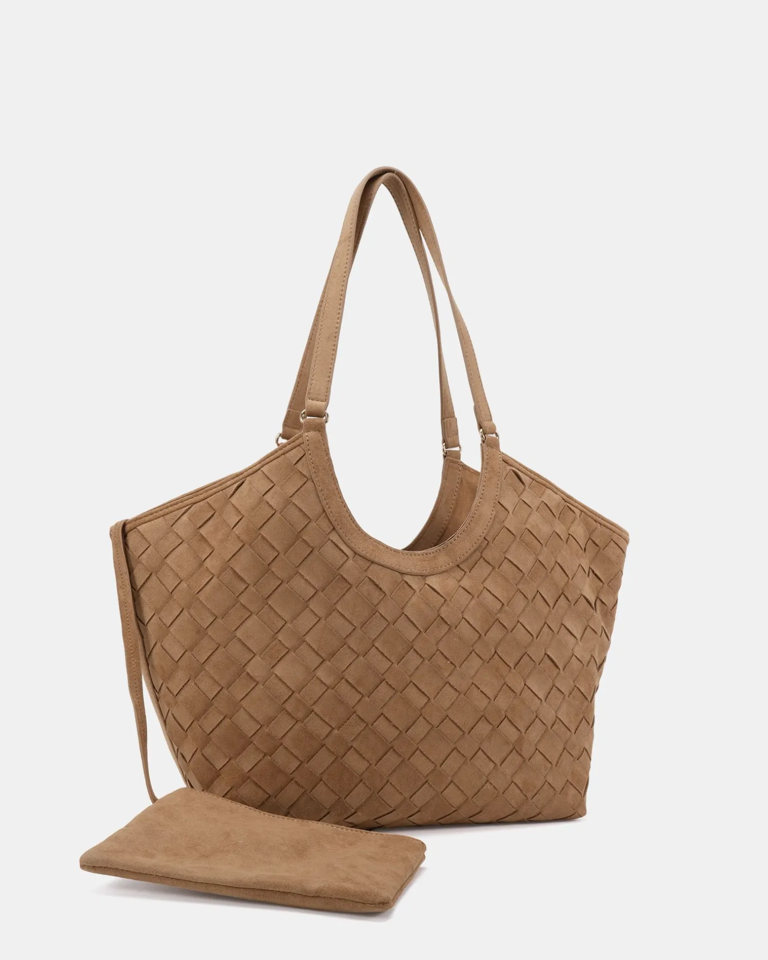ALADIN BISCOFF SUEDE SHOULDER BAG