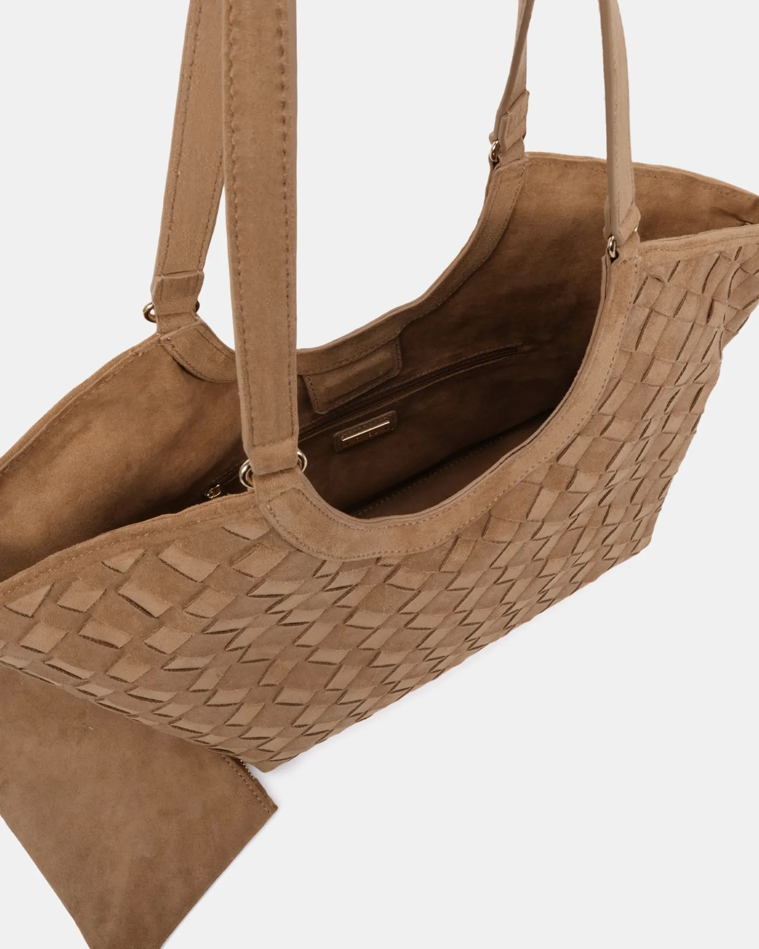 ALADIN BISCOFF SUEDE SHOULDER BAG