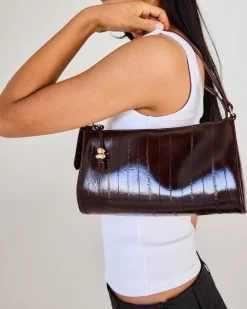 ALCOTT BURGUNDY SHOULDER BAG