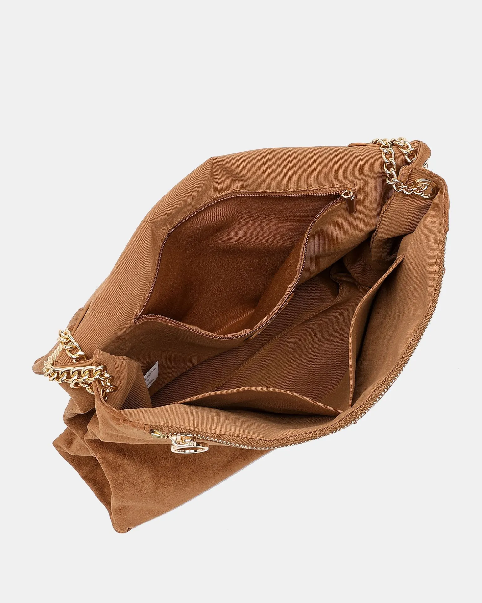 ALONSO Caramel Suede SHOULDER BAG