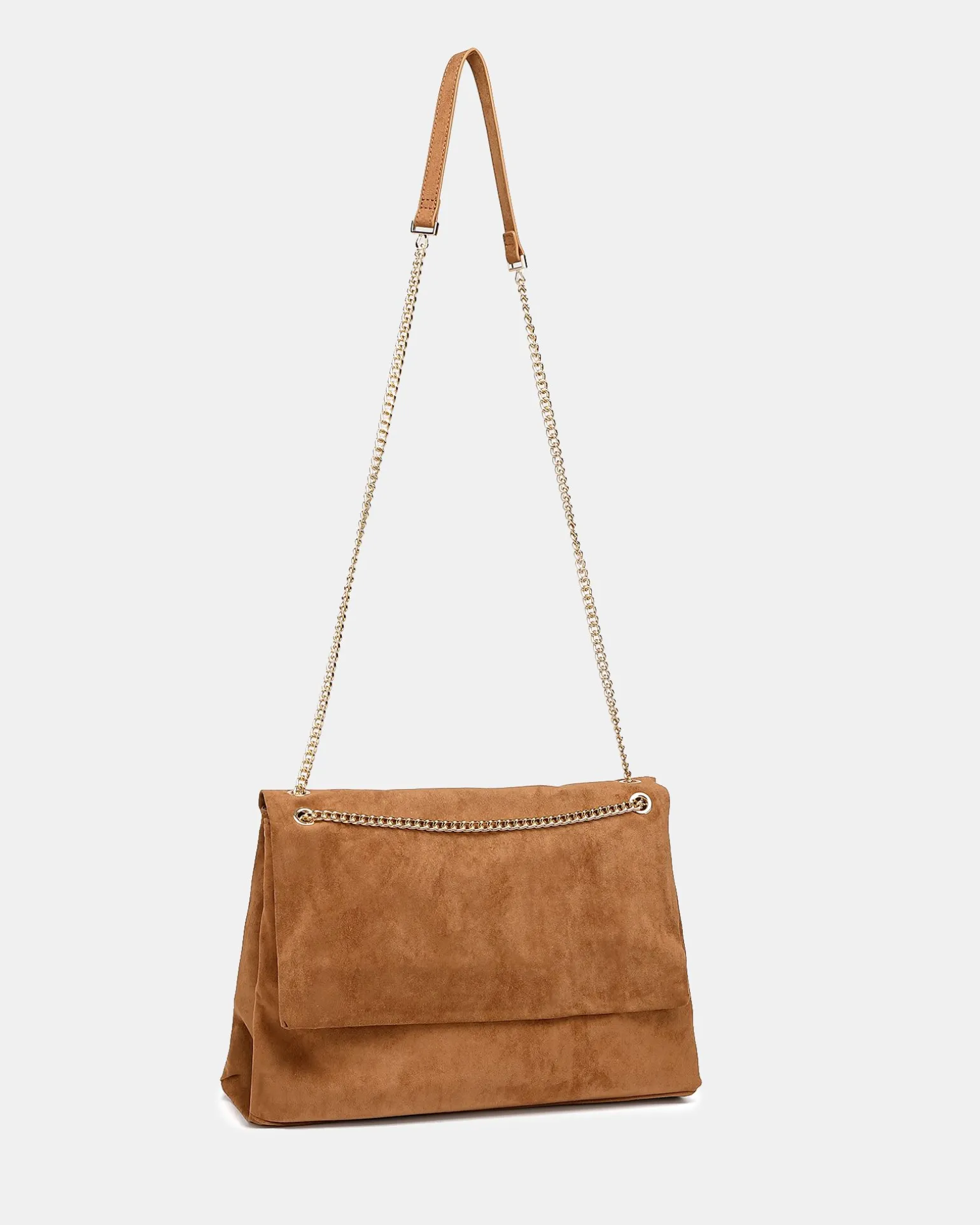 ALONSO Caramel Suede SHOULDER BAG
