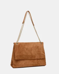 ALONSO Caramel Suede SHOULDER BAG