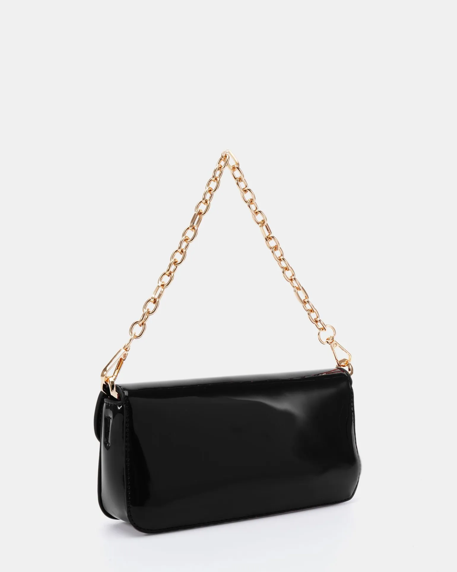 ALORA Black Patent SHOULDER BAG