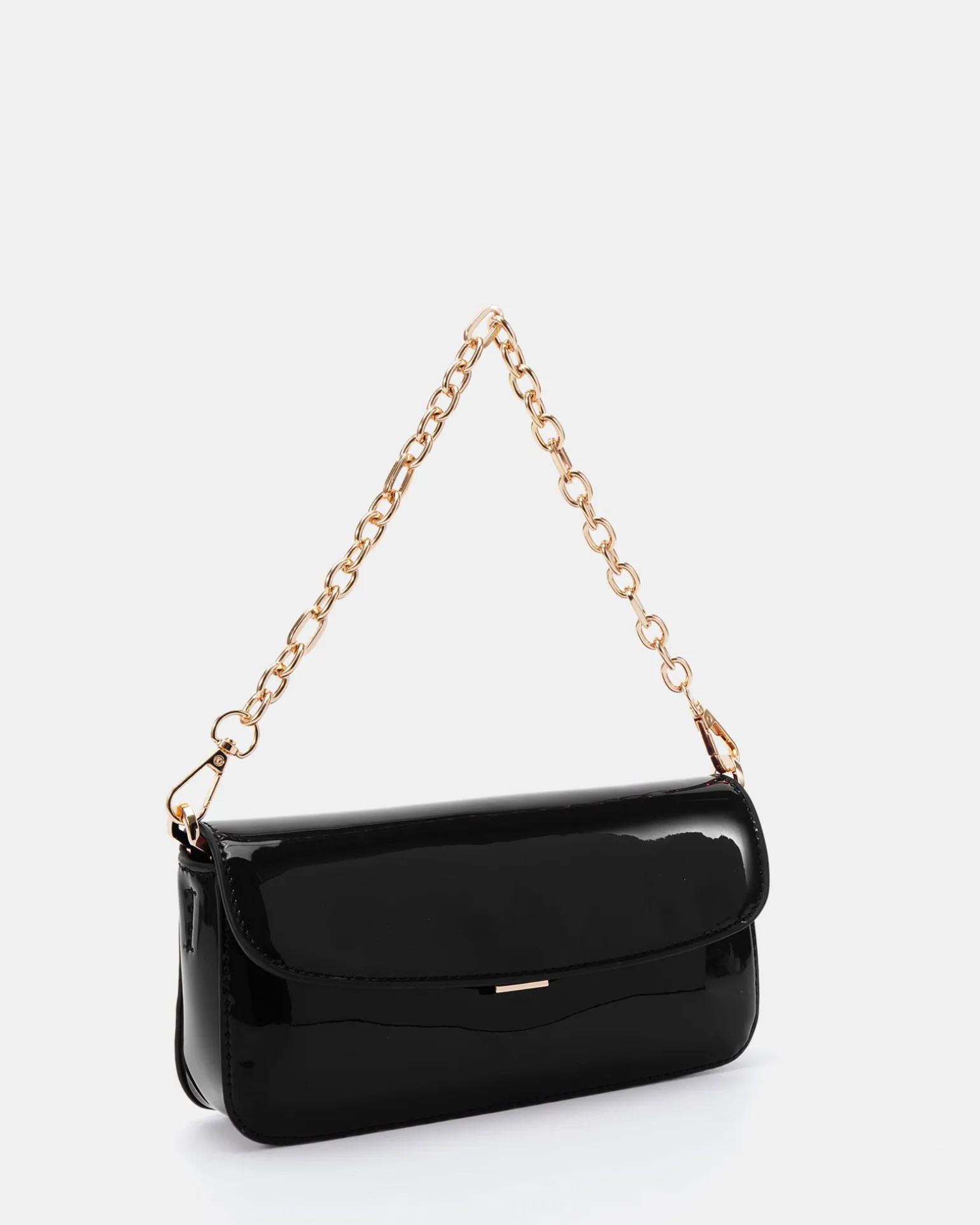ALORA Black Patent SHOULDER BAG