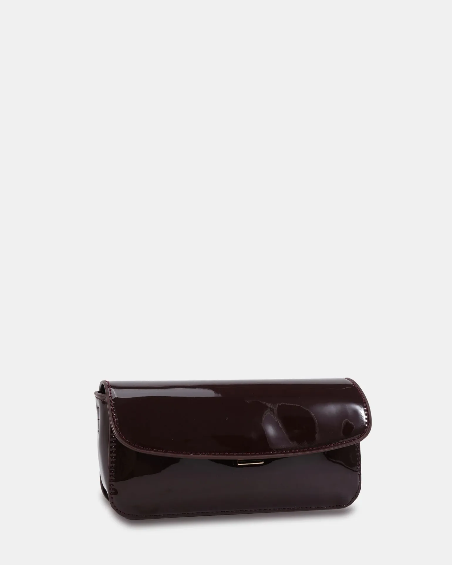 ALORA ESPRESSO PATENT SHOULDER BAG