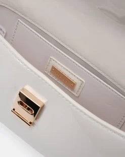 ALORA White Patent SHOULDER BAG