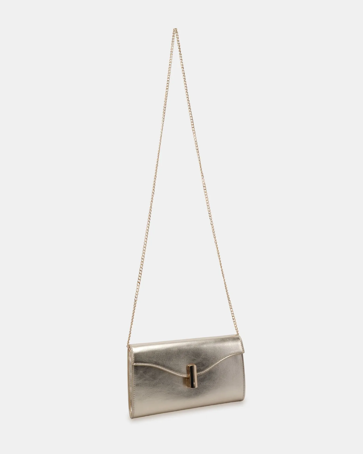 ALYSSE Gold Metallic Clutch