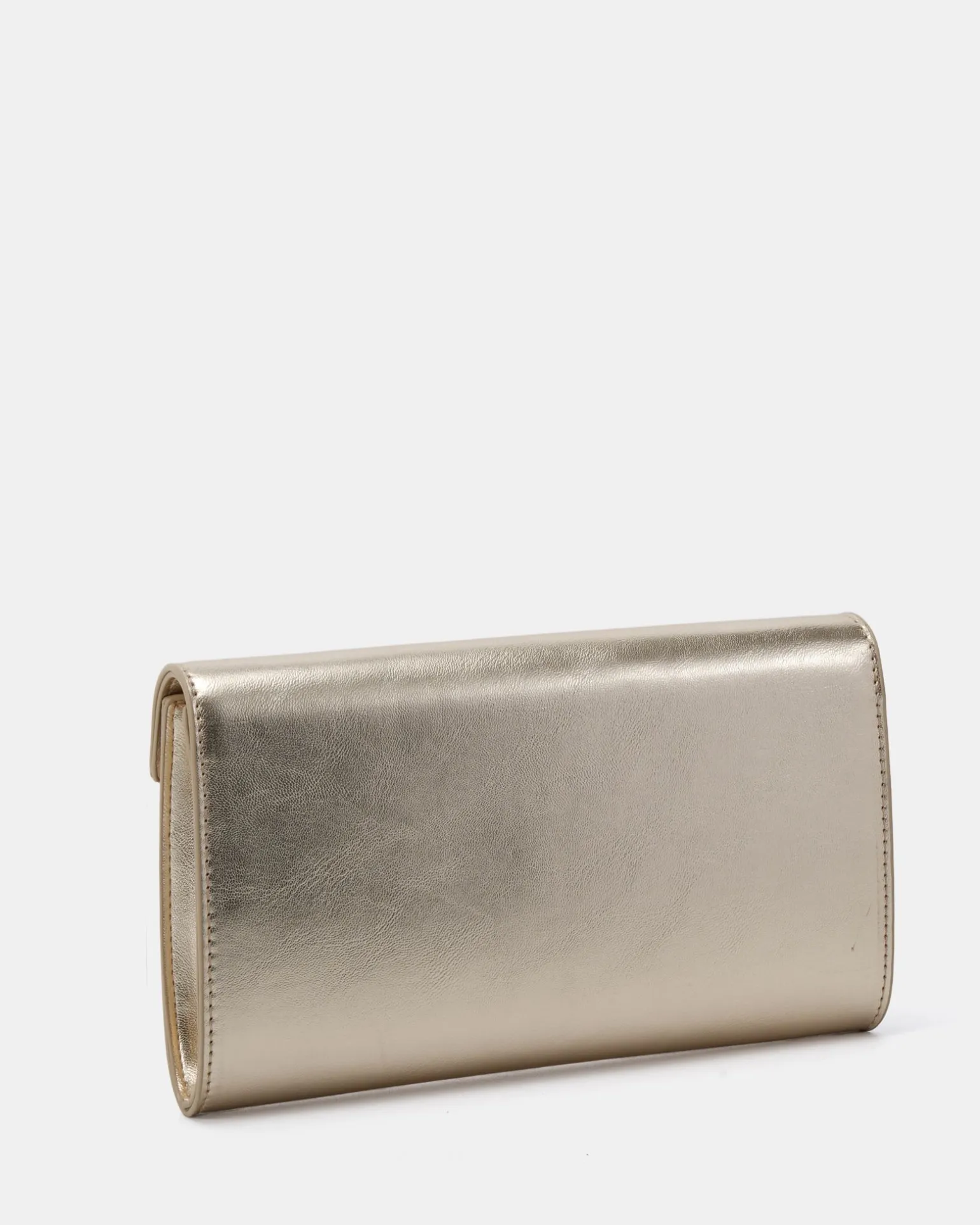 ALYSSE Gold Metallic Clutch