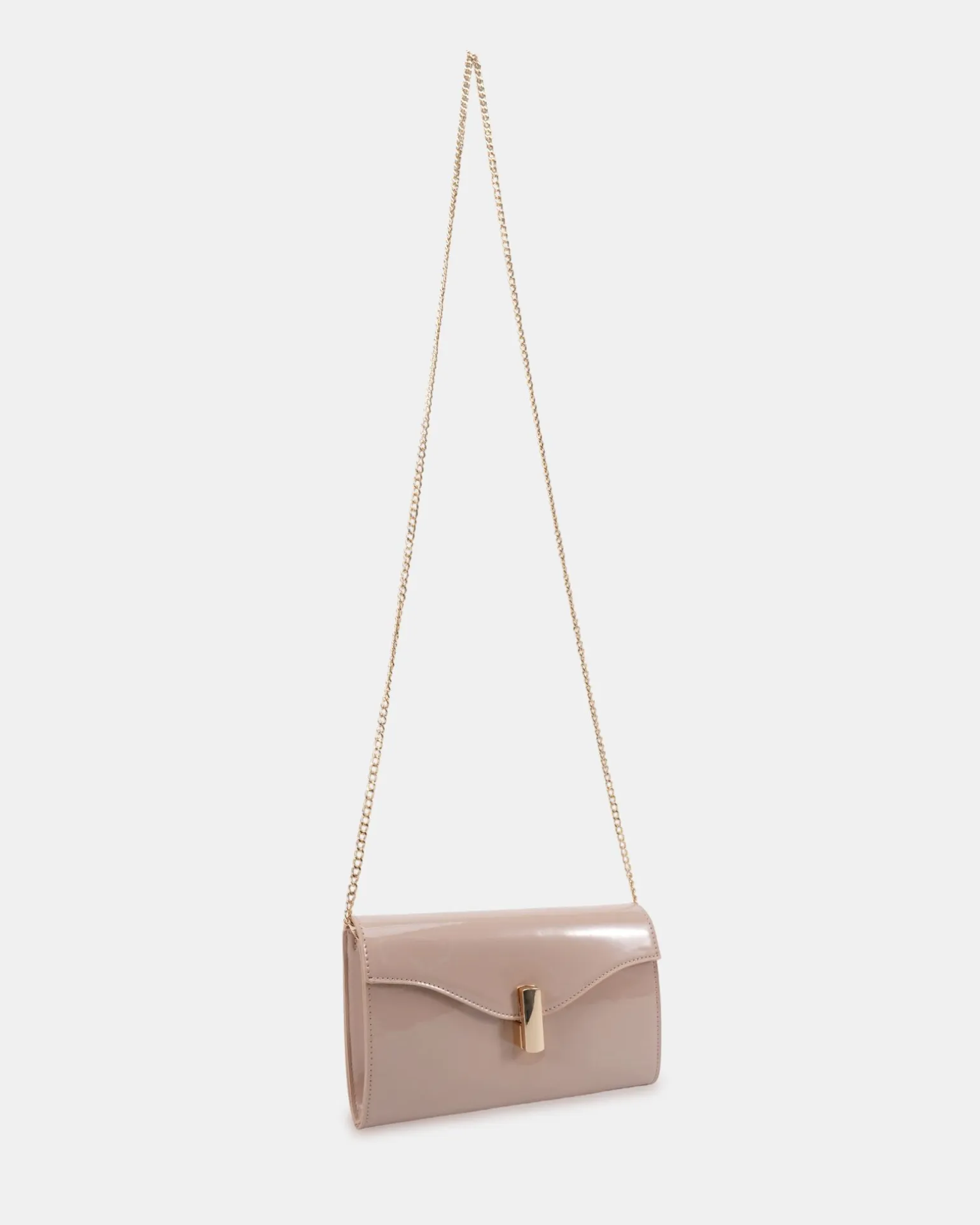 ALYSSE NUDE PATENT Clutch