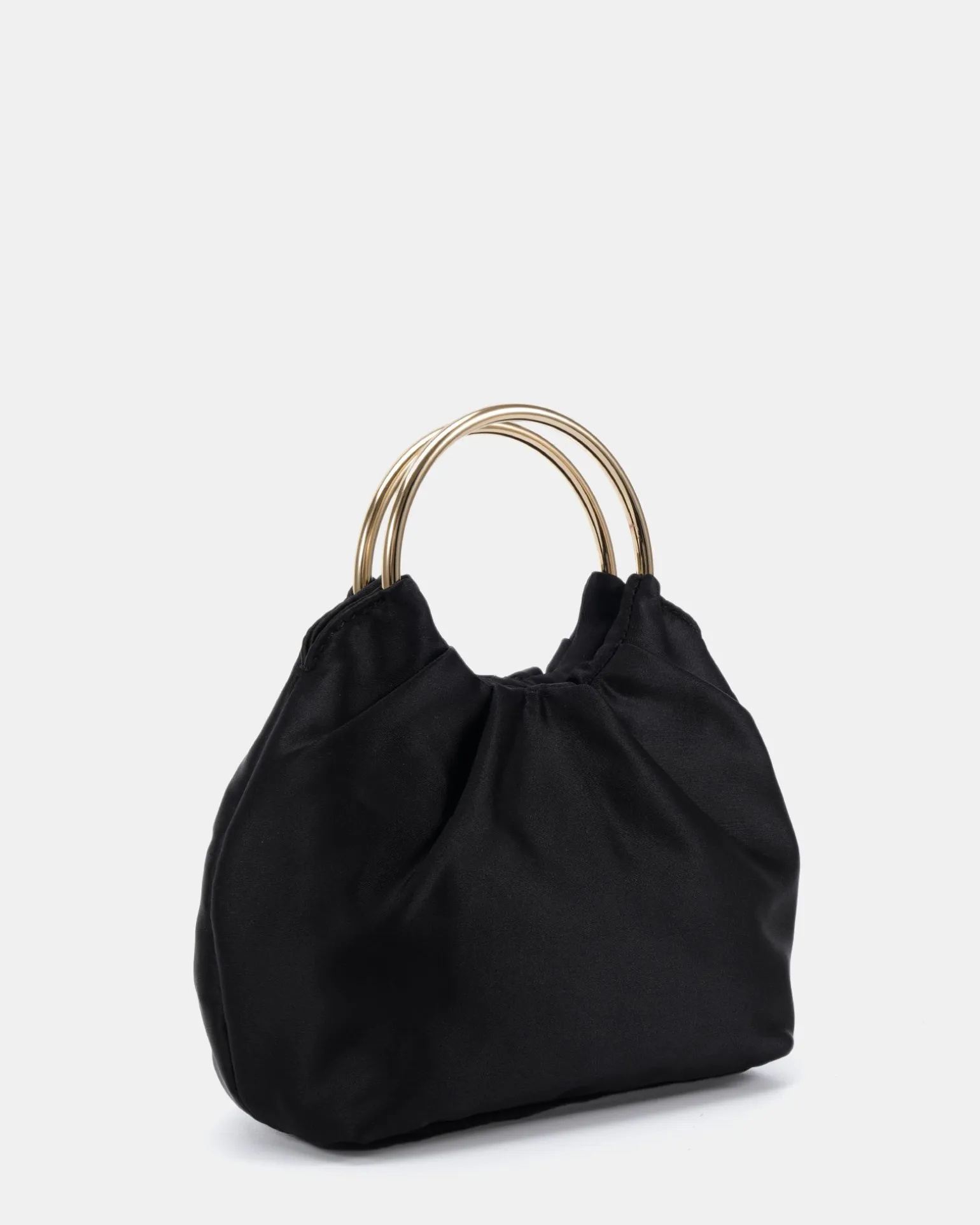 AMORI Black Satin SHOULDER BAG