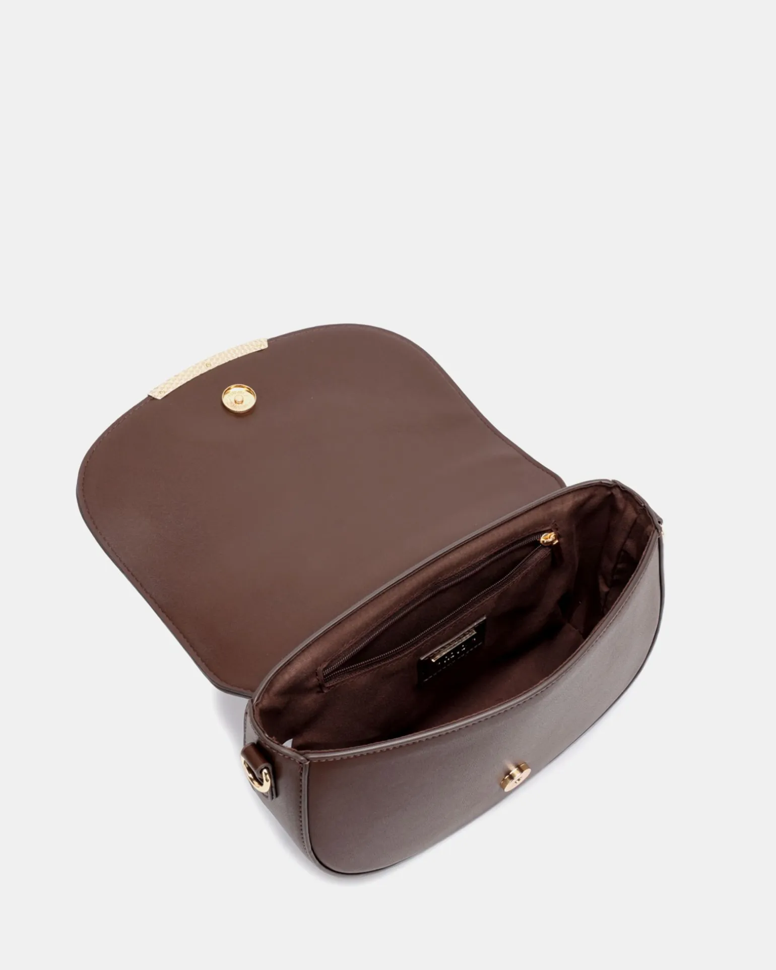 ANGELINA ESPRESSO SUEDE SHOULDER BAG