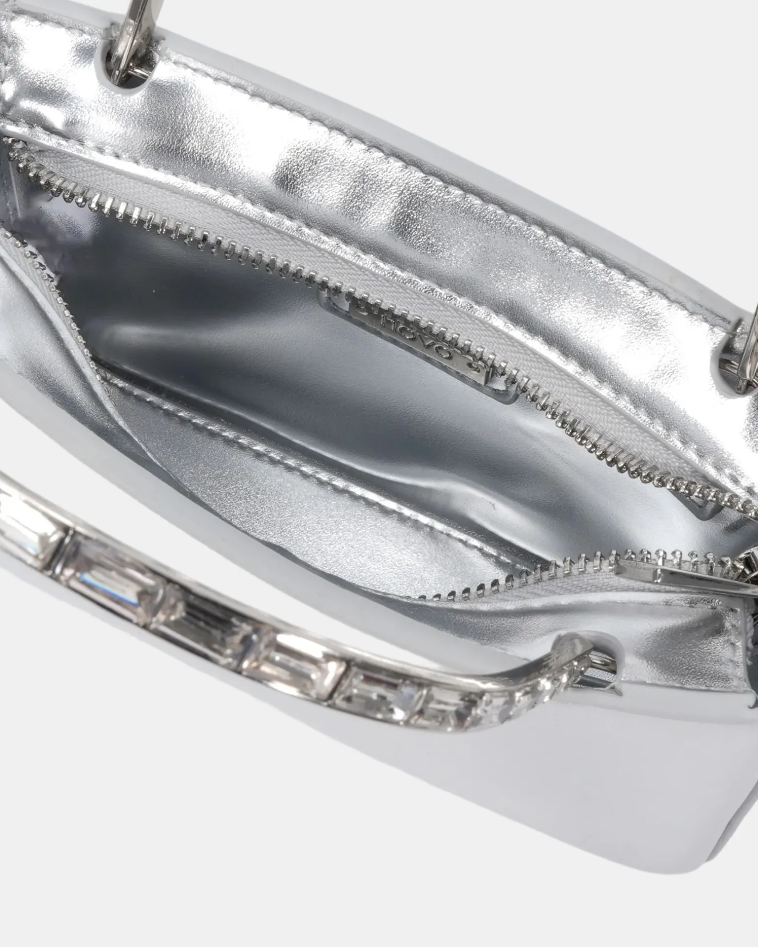 ANISTON SILVER TOP HANDLE BAG