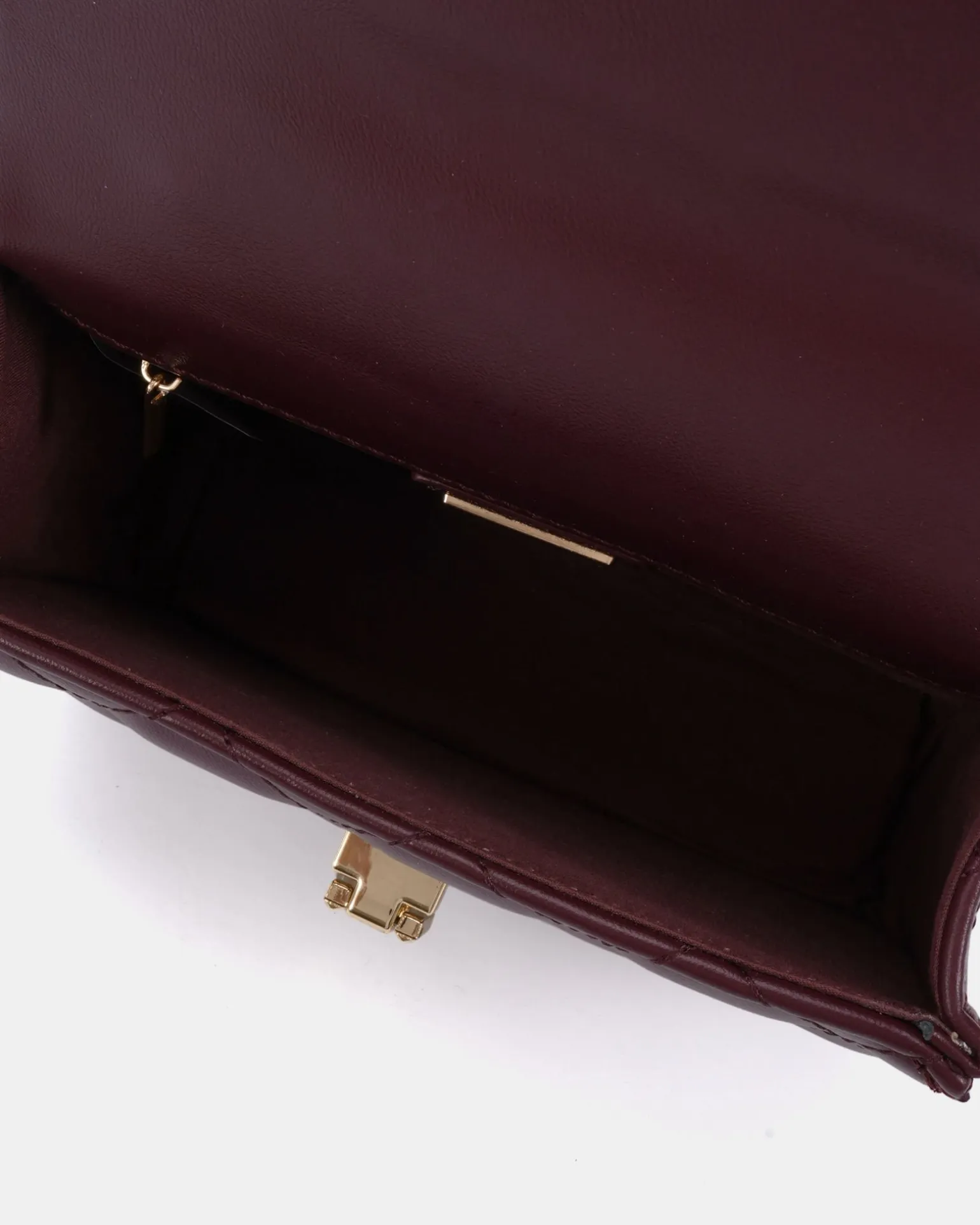 ANTOINE BURGUNDY SHOULDER BAG