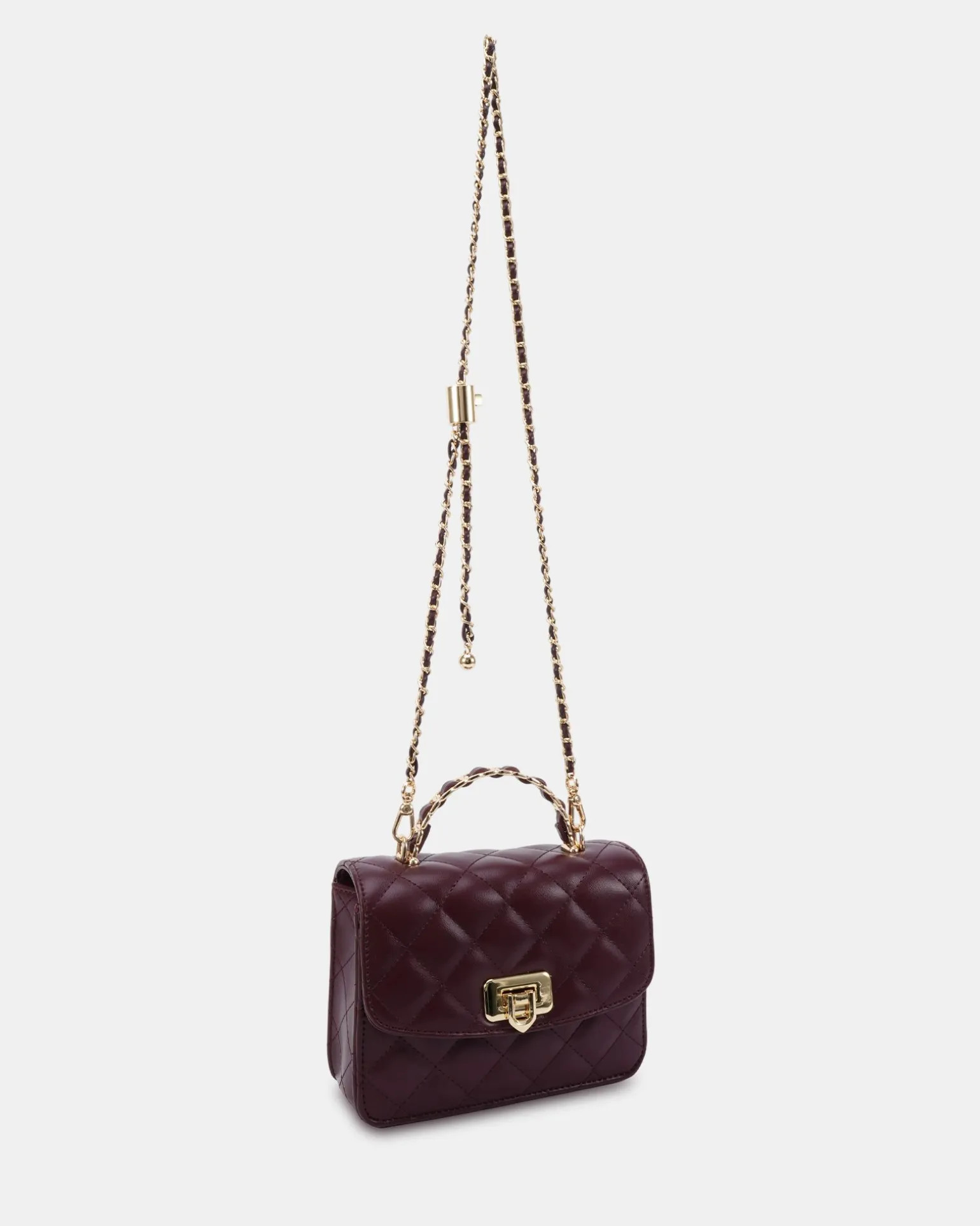 ANTOINE BURGUNDY SHOULDER BAG
