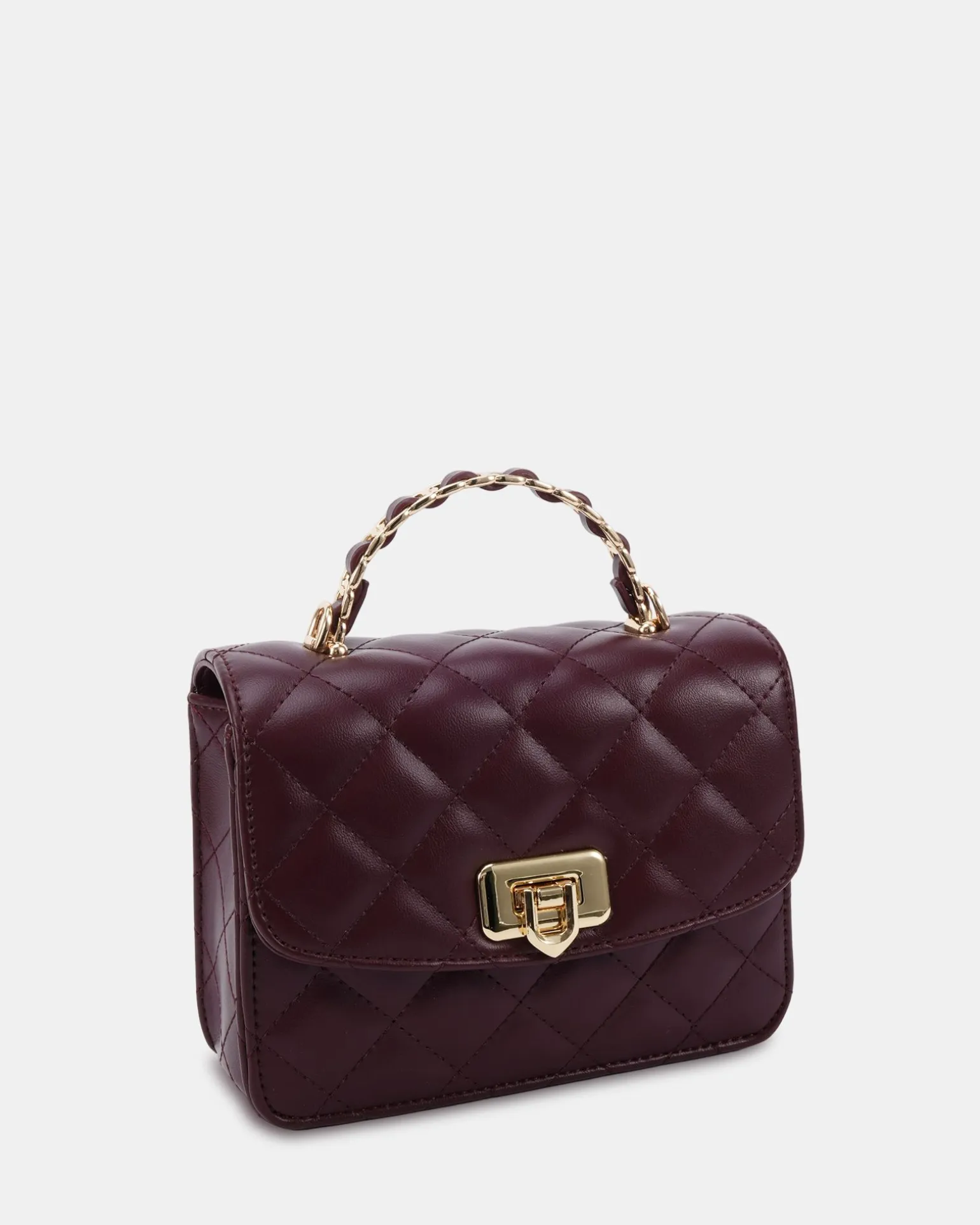 ANTOINE BURGUNDY SHOULDER BAG