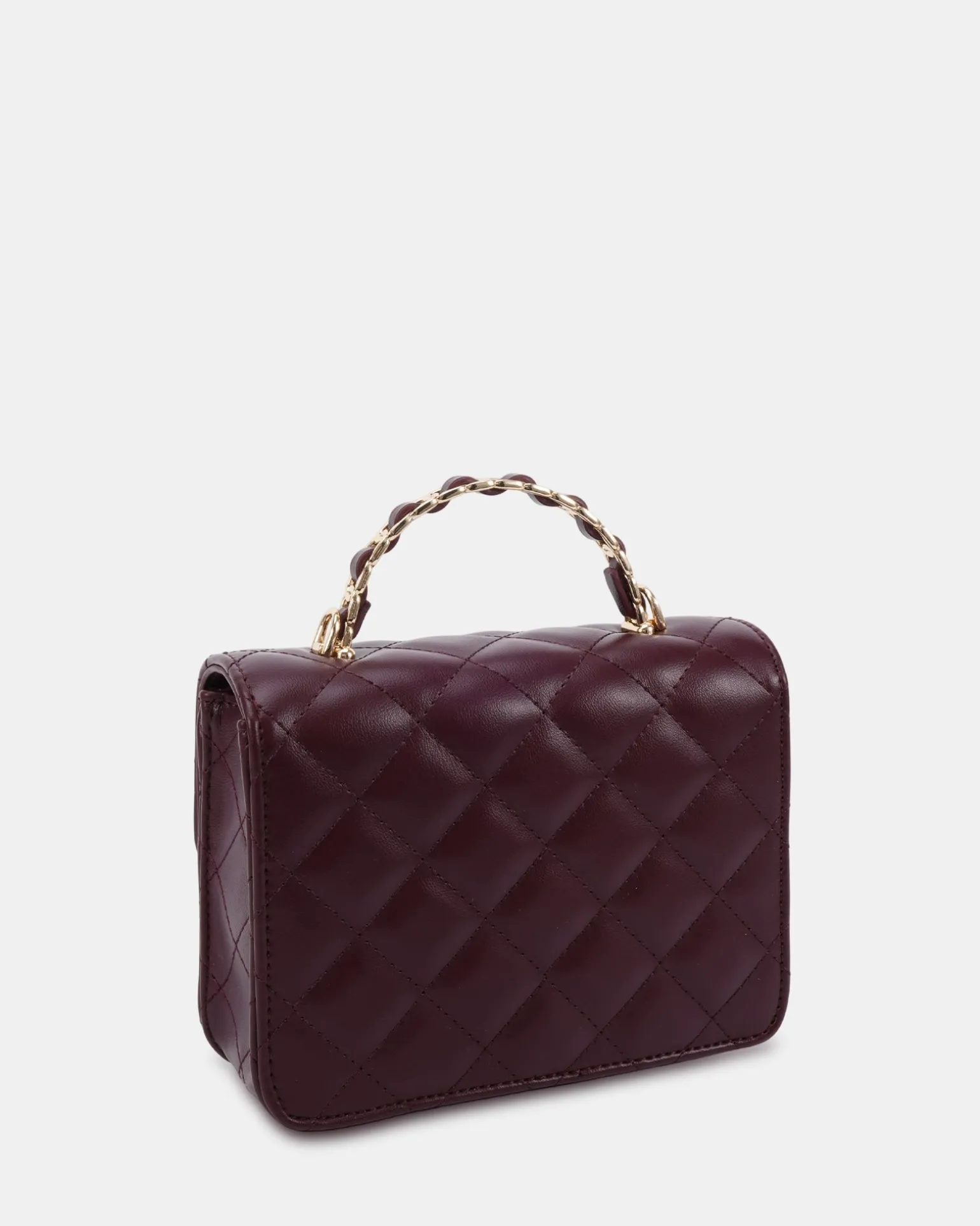 ANTOINE BURGUNDY SHOULDER BAG