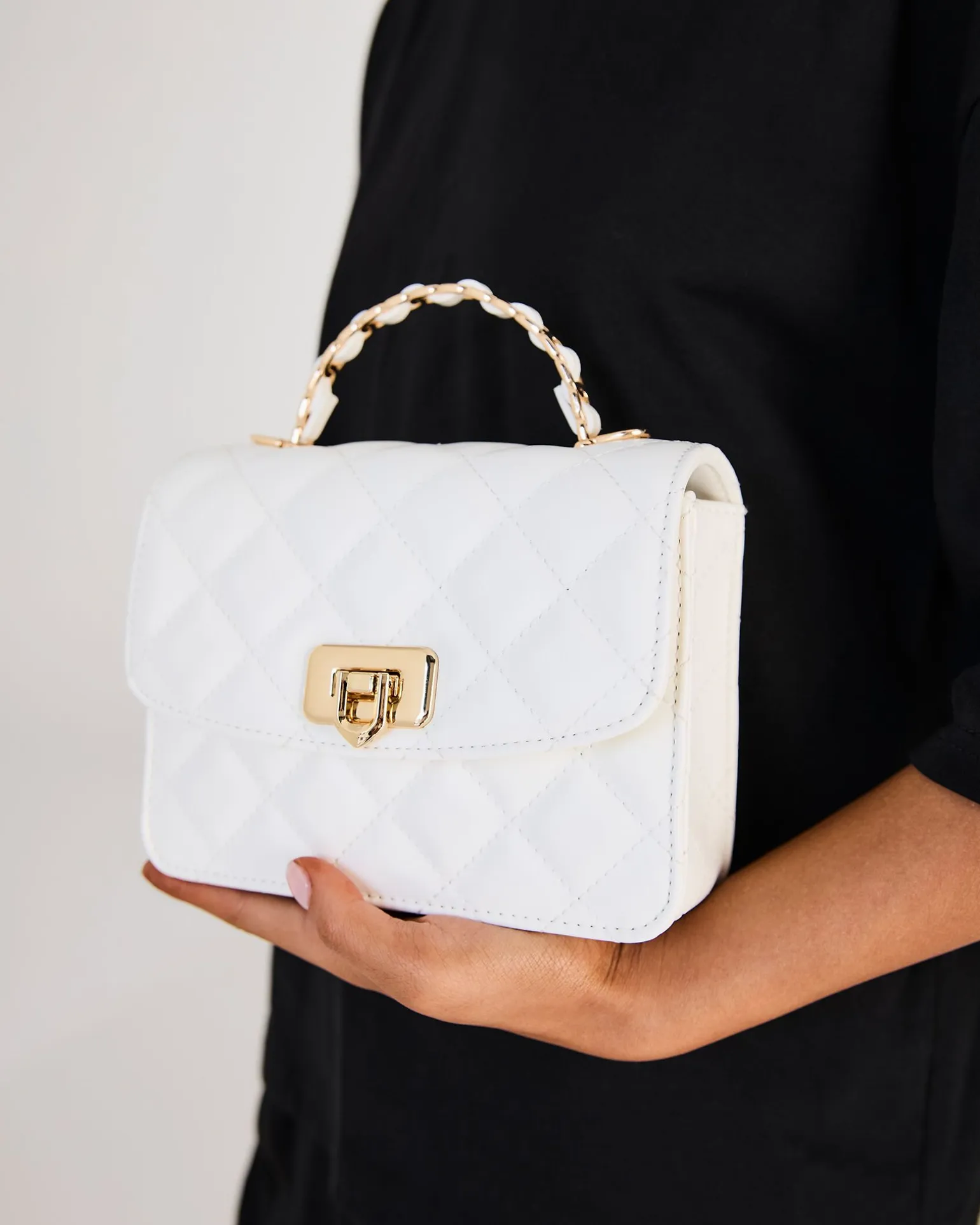 ANTOINE WHITE SHOULDER BAG