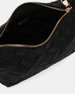 APO Black Suede SHOULDER BAG