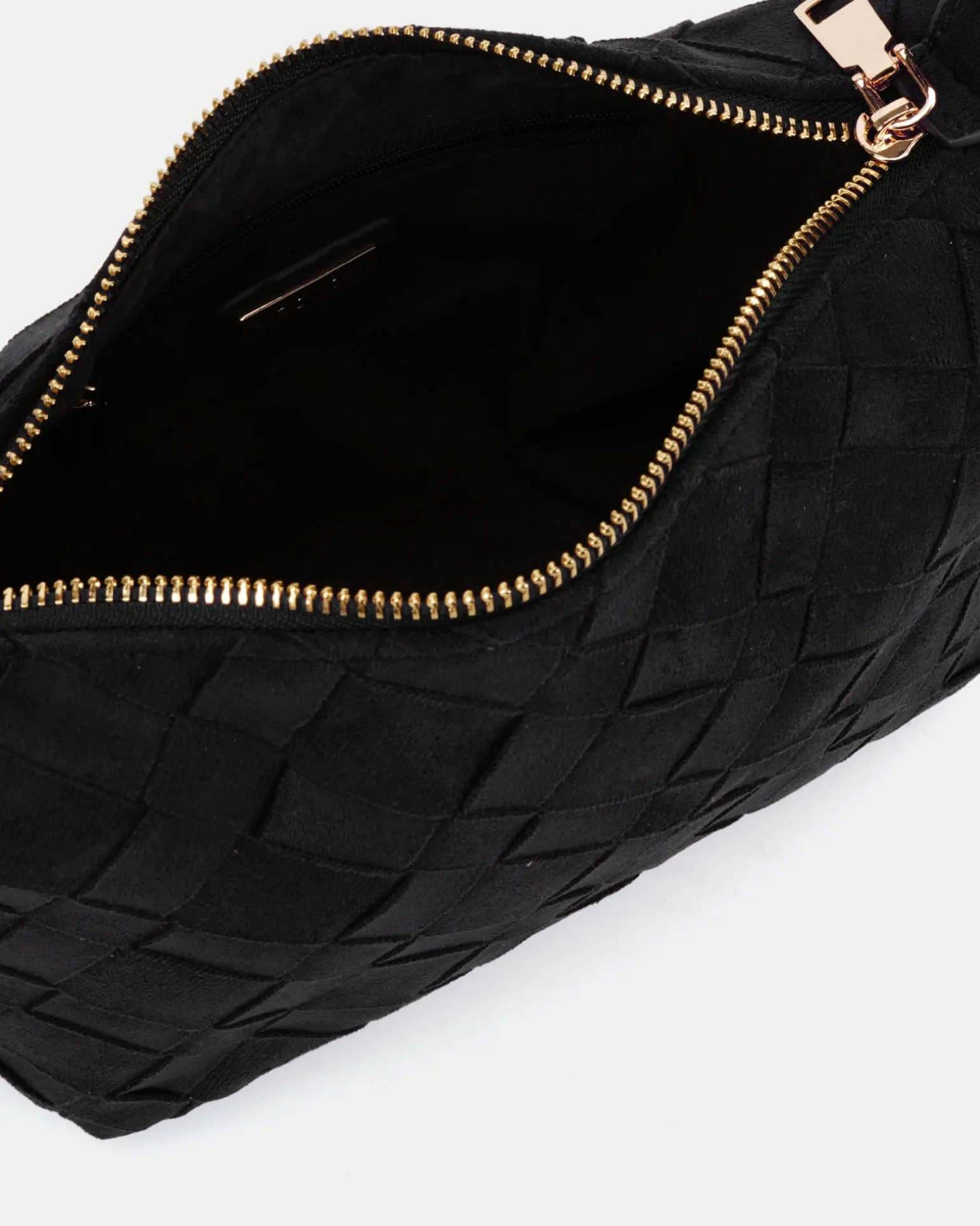 APO Black Suede SHOULDER BAG