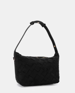 APO Black Suede SHOULDER BAG