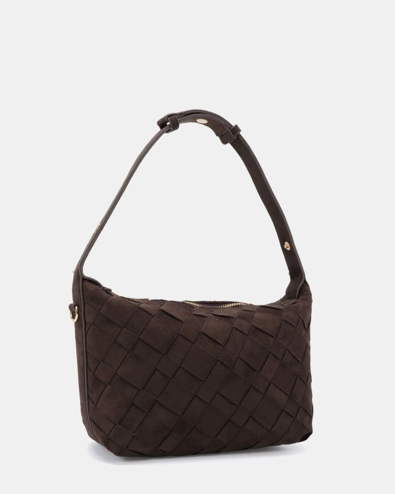 APO ESPRESSO SUEDE SHOULDER BAG