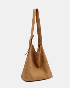 ARMAND Caramel Suede SHOULDER BAG