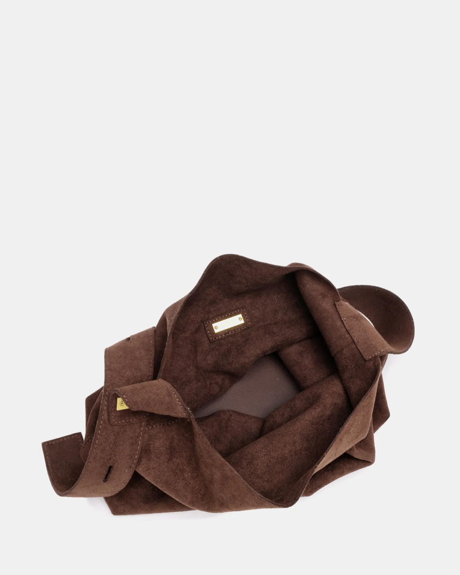 ARMAND ESPRESSO SUEDE SHOULDER BAG