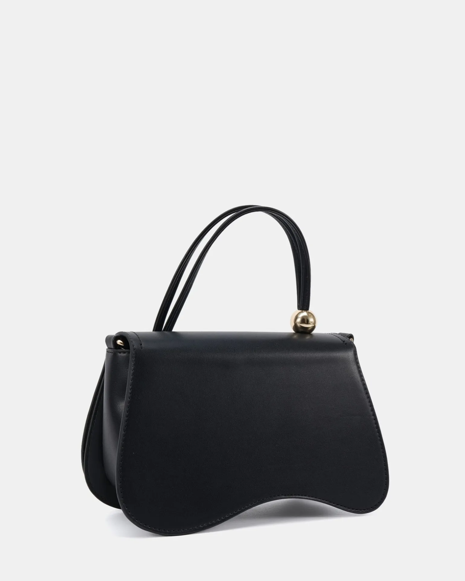 ARTSY BLACK TOP HANDLE BAG