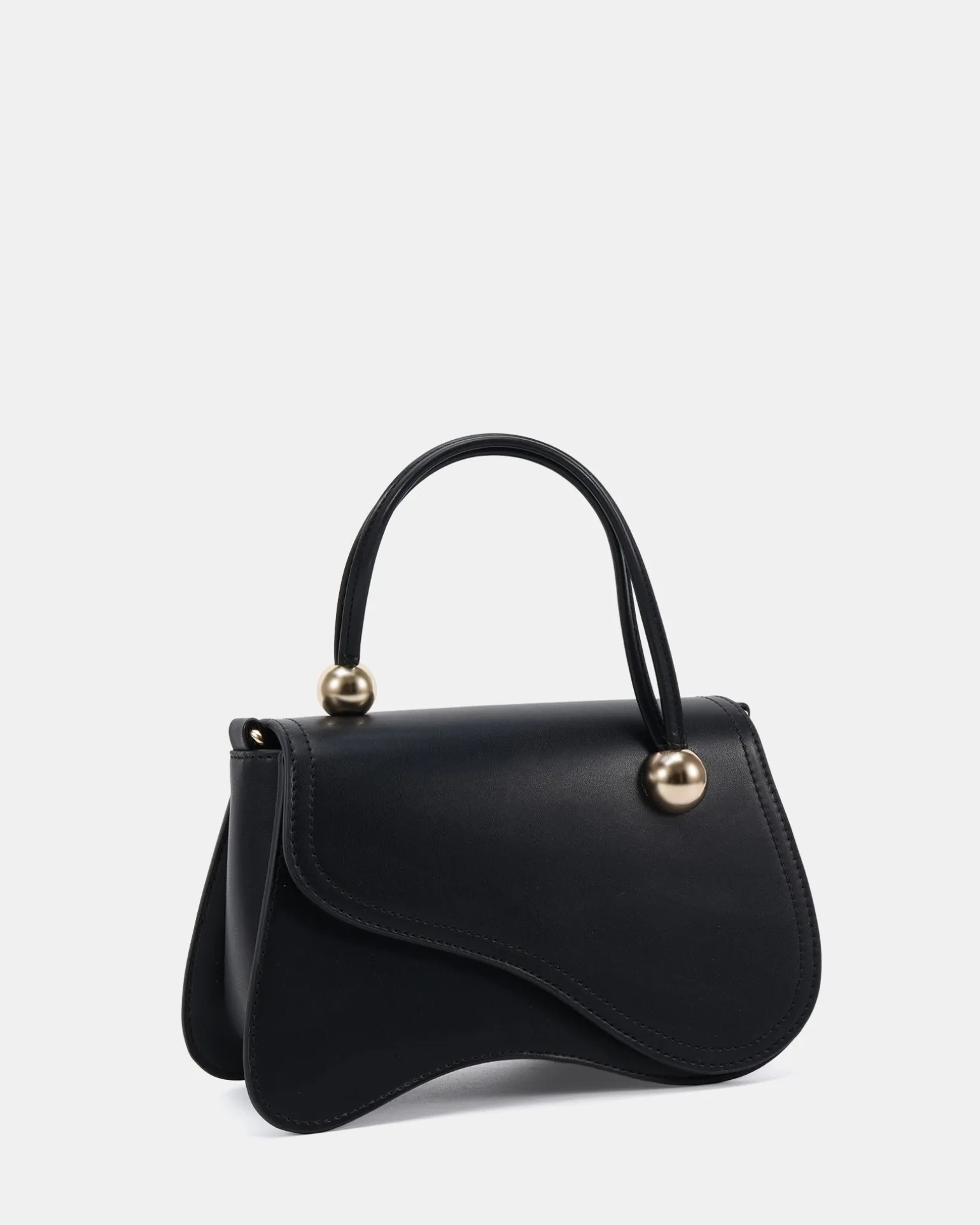 ARTSY BLACK TOP HANDLE BAG