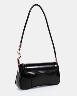 AYRA Black Patent SHOULDER BAG