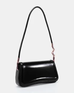 AYRA Black Patent SHOULDER BAG