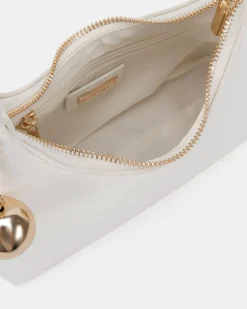 AZRIEL WHITE SHOULDER BAG