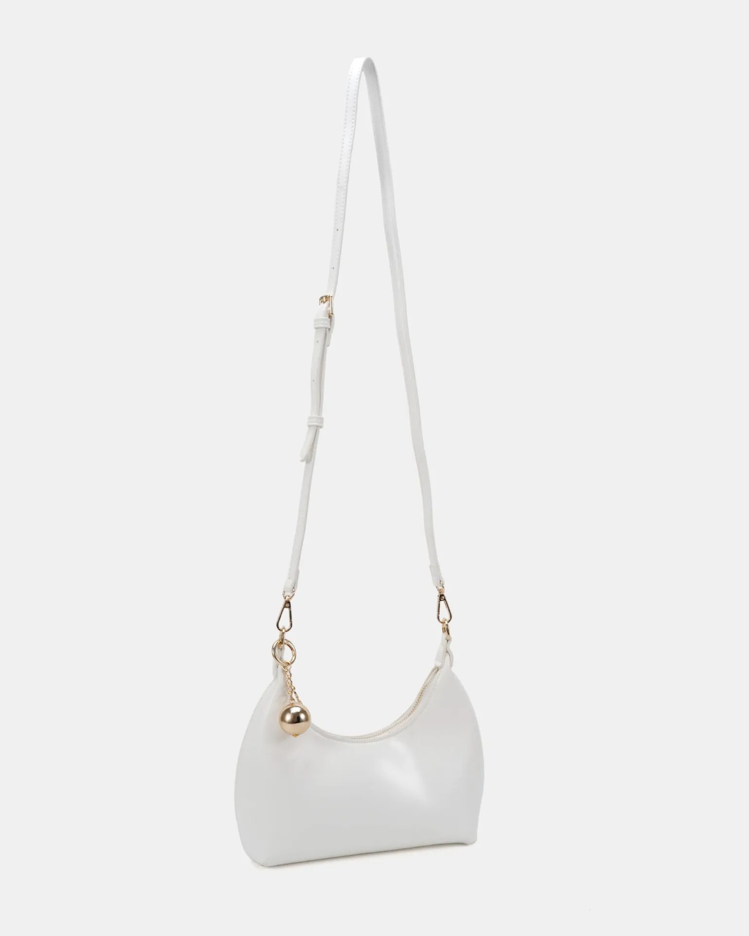 AZRIEL WHITE SHOULDER BAG