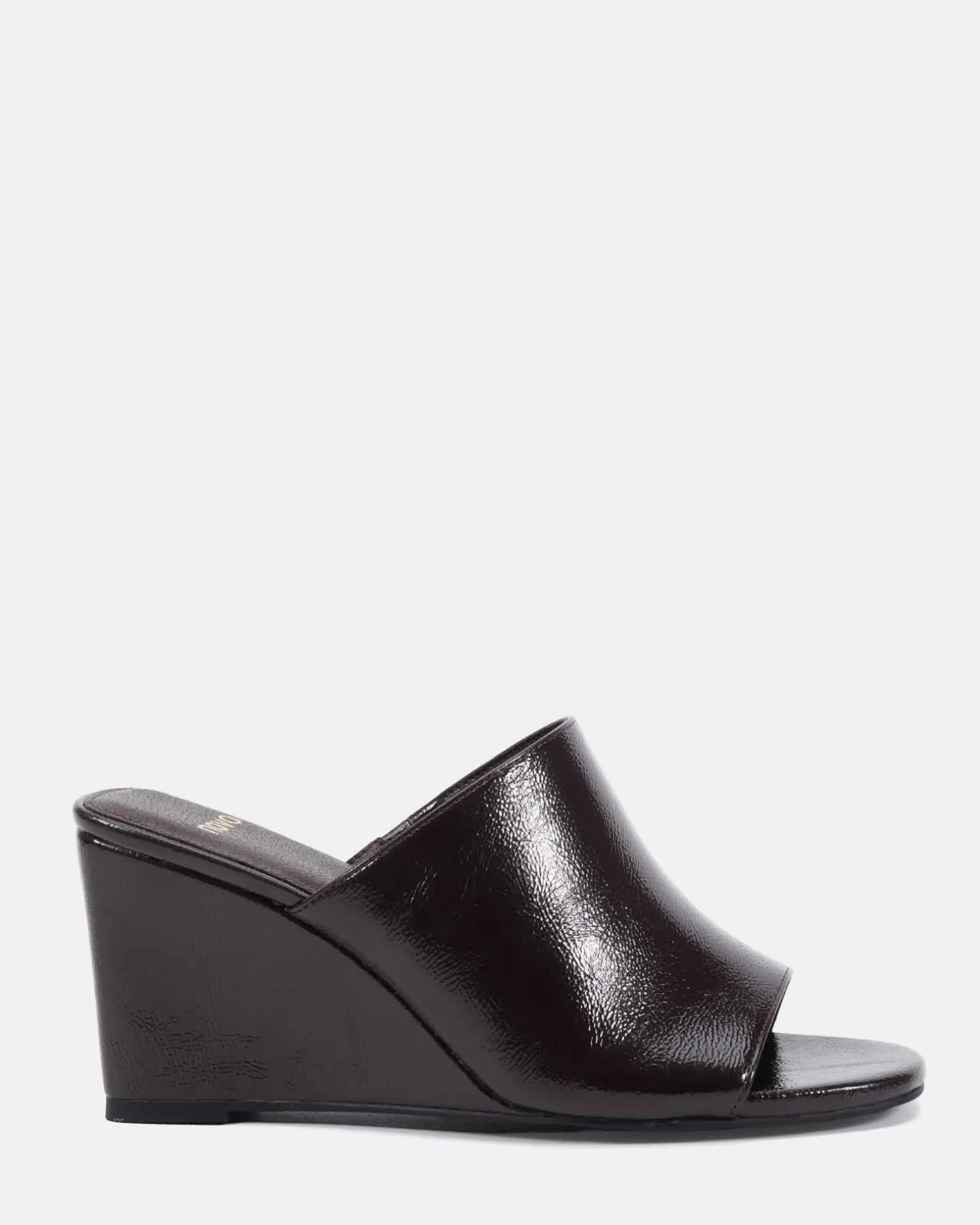 BALISTIC ESPRESSO CRINKLE PATENT Wedge Heels