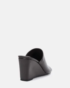 BALISTIC ESPRESSO CRINKLE PATENT Wedge Heels