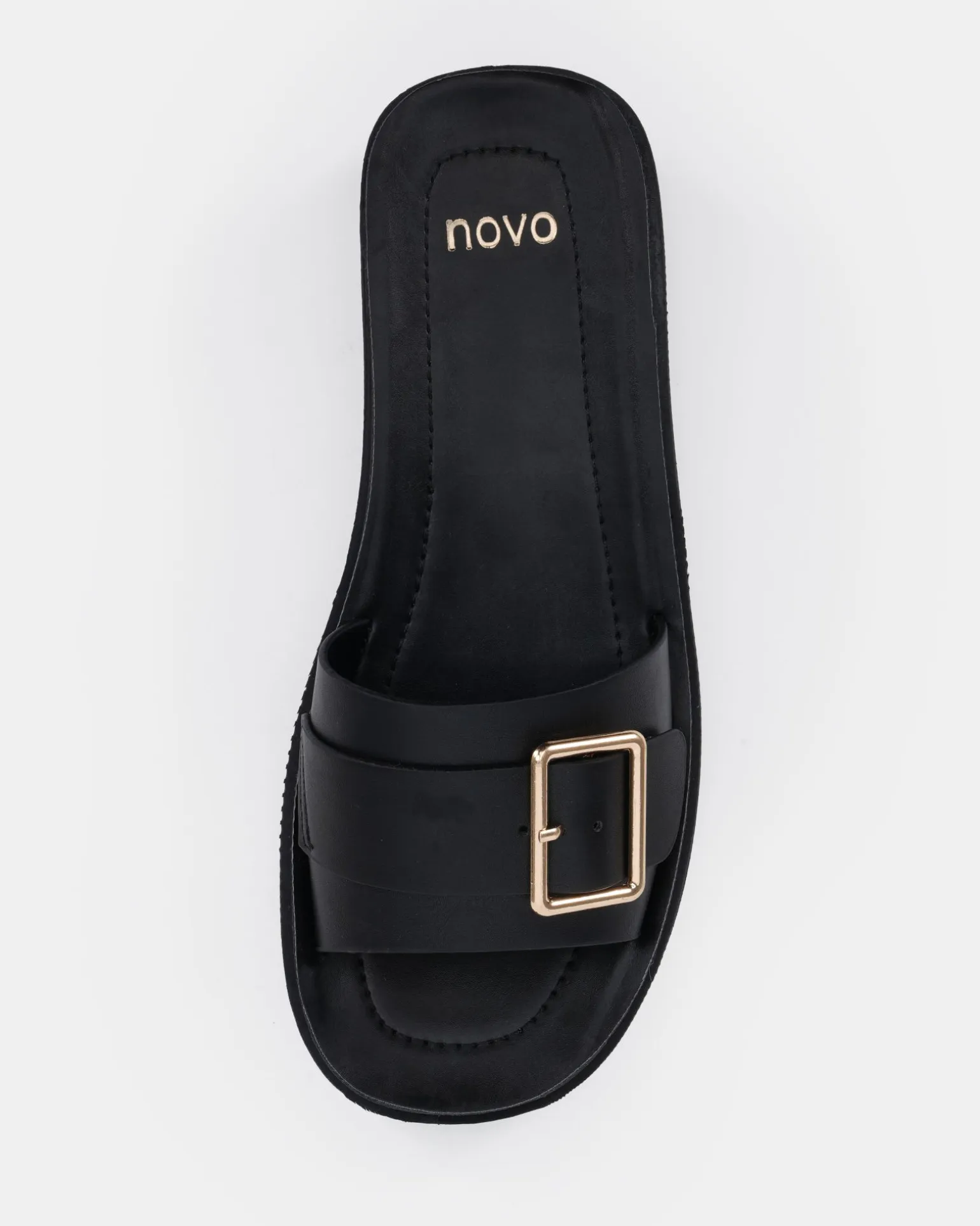 BEATIFIC BLACK Wedge Sandals