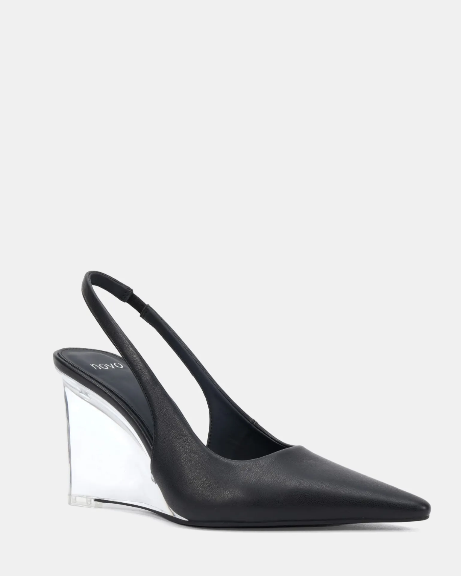 BIANKO BLACK Wedge Sandals