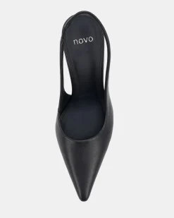 BIANKO BLACK Wedge Sandals
