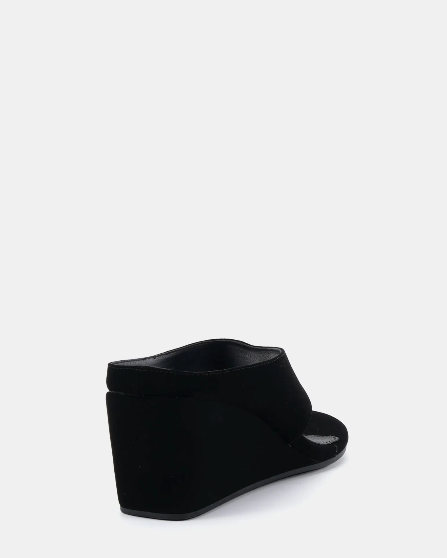 BIBI BLACK NUBUCK Wedge Heels