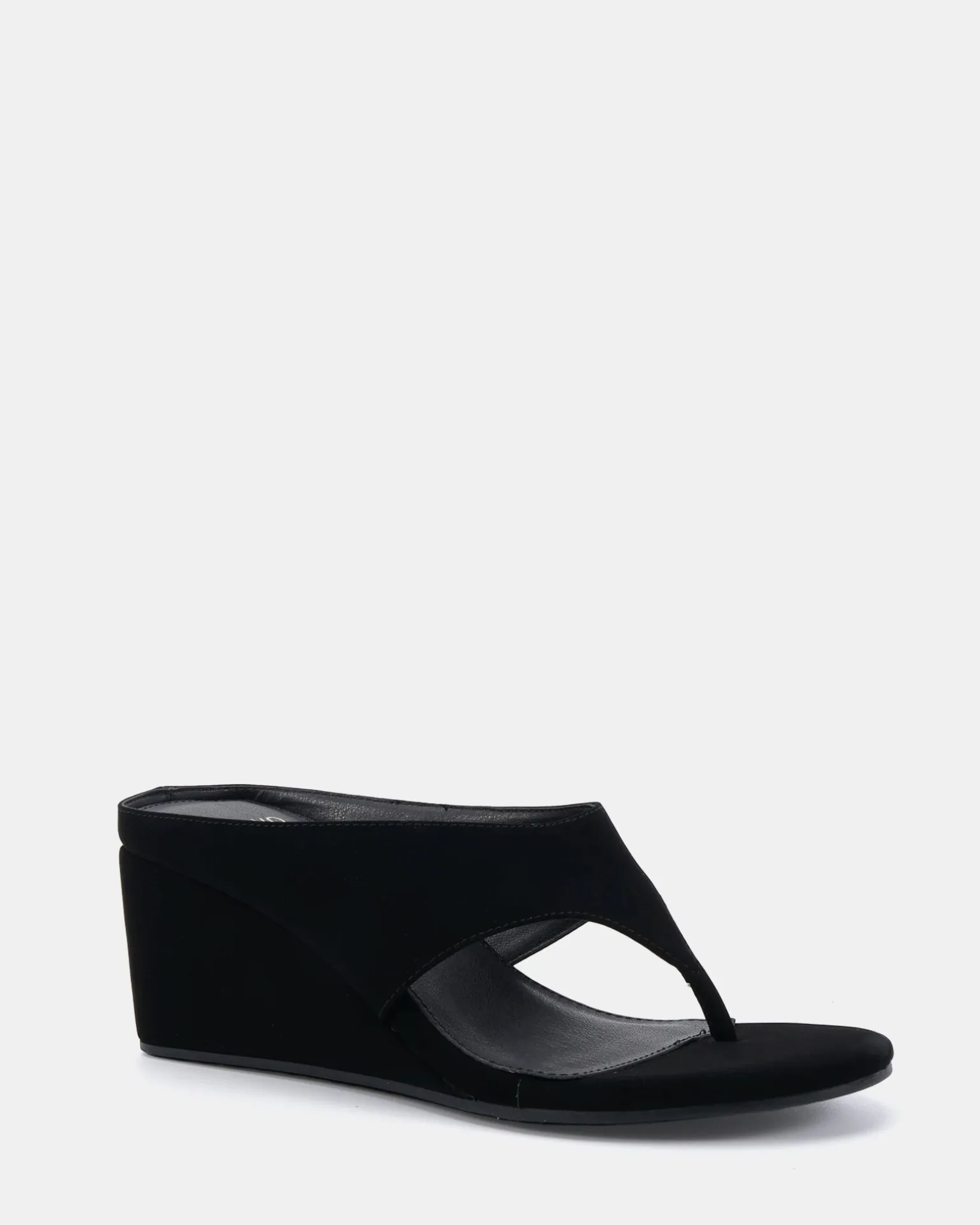 BIBI BLACK NUBUCK Wedge Heels